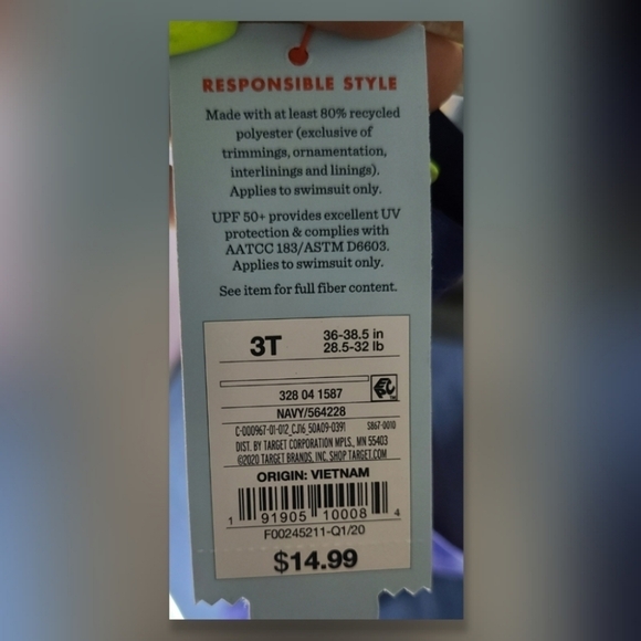 Unicorn rash guard swimsuit - Picture 4 of 4